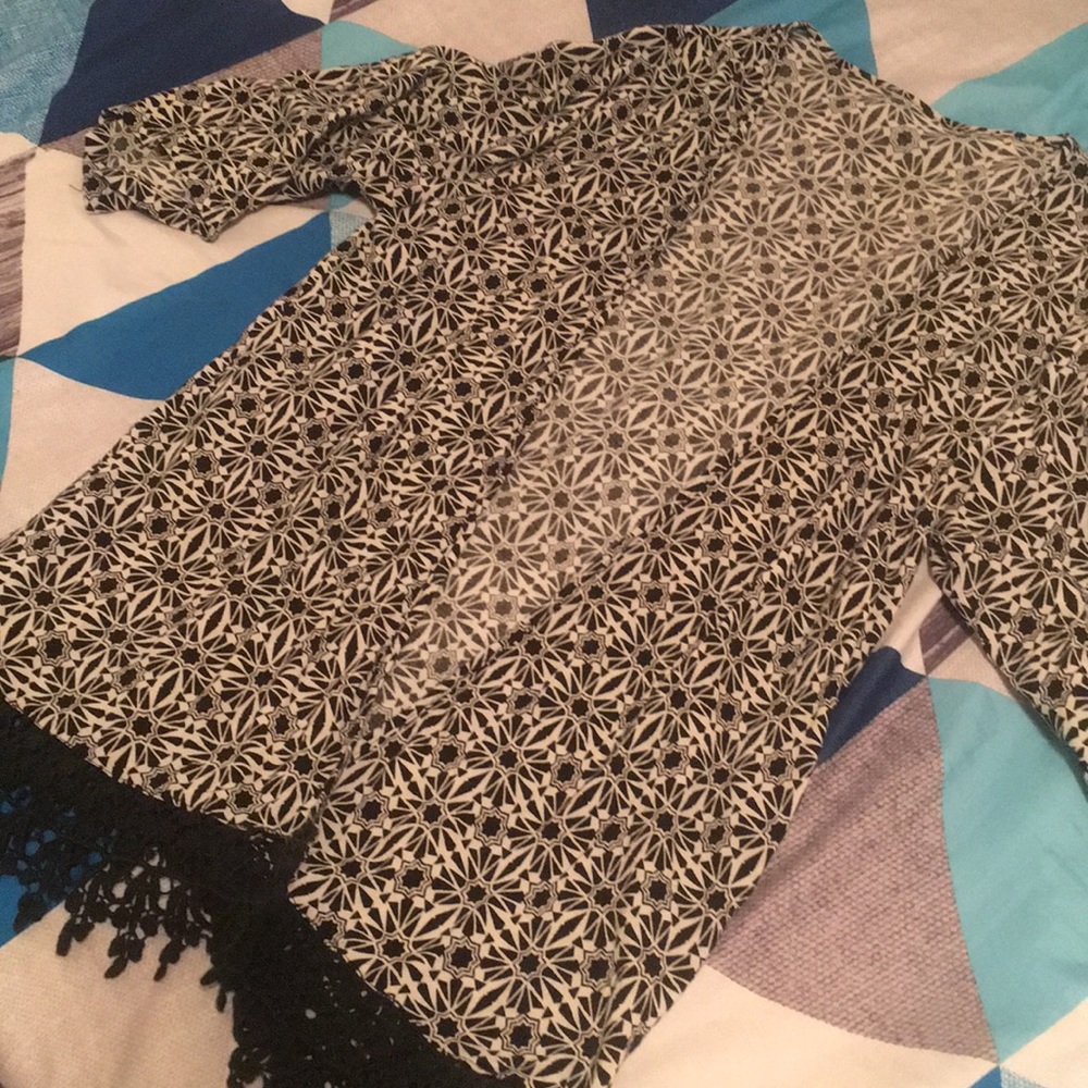 Black and White Kimono